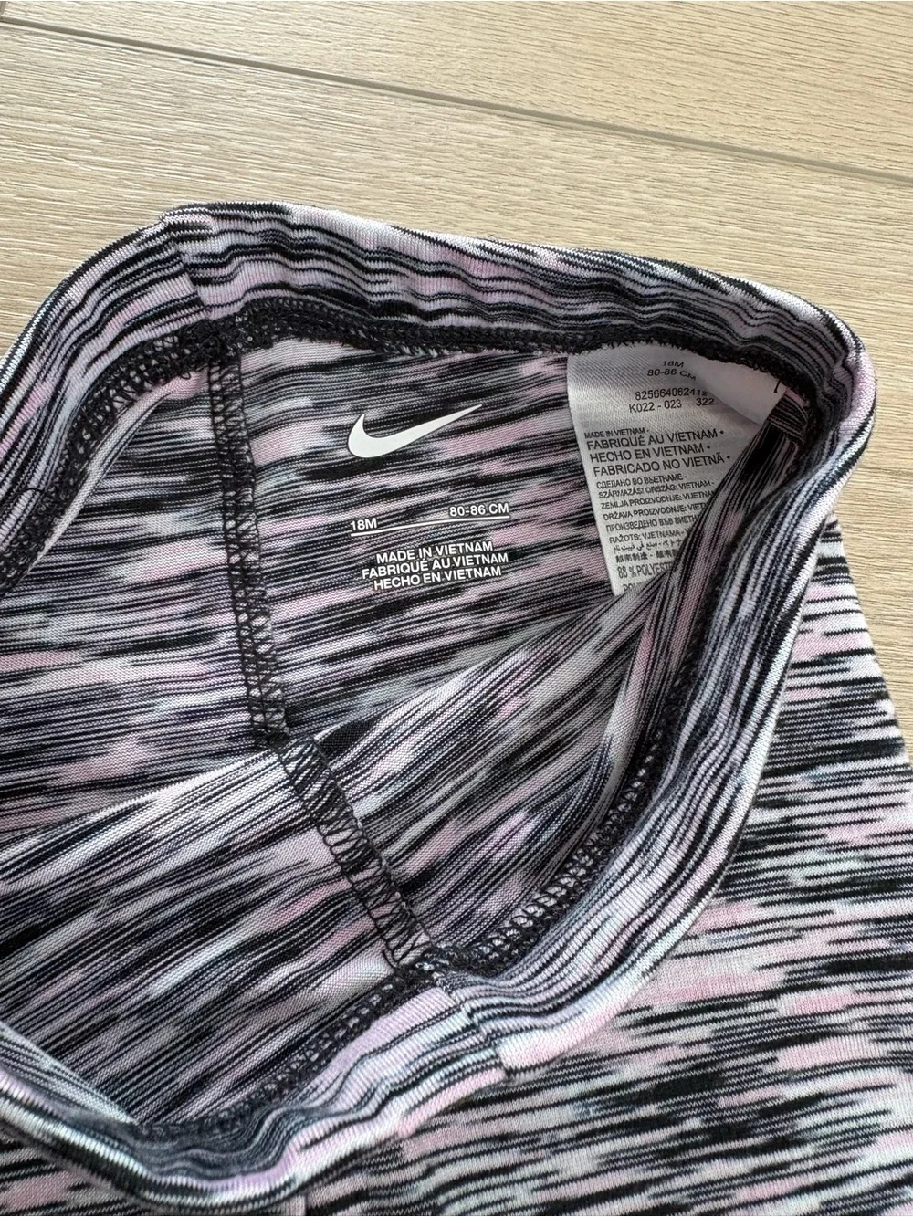 Nike Active Leggings 3 pack - Black/White & Pastel Tie-Dye